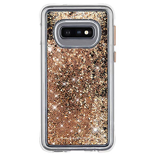 Case-Mate Waterfall Samsung Galaxy S10e Liquid Glitter Case Gold