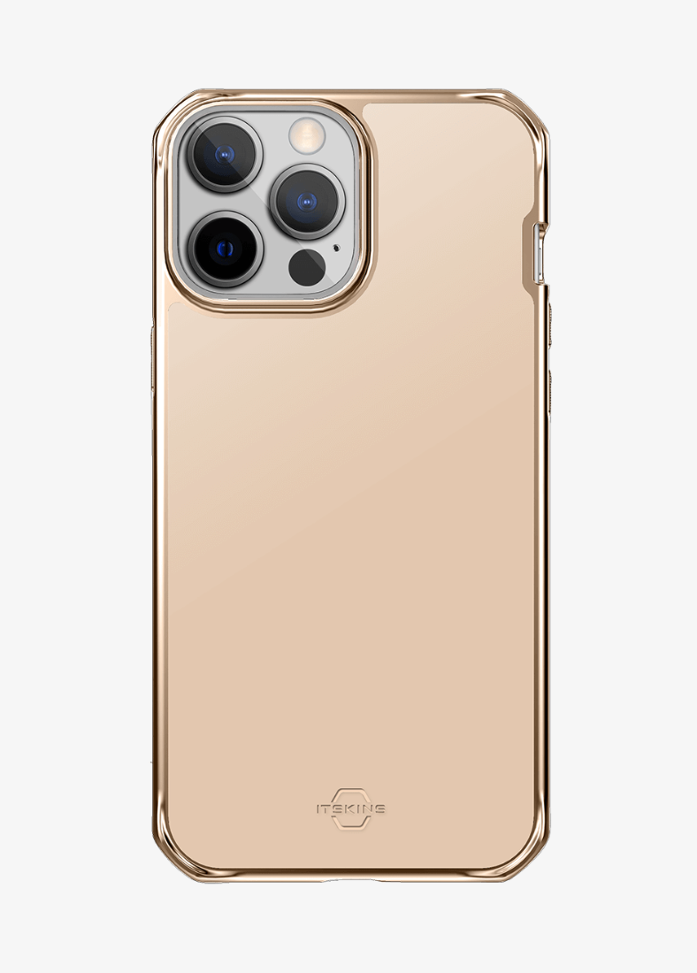 Itskins Hybrid // Glass Compatible With Magsafe® For Iphone 12 Pro Max Gold