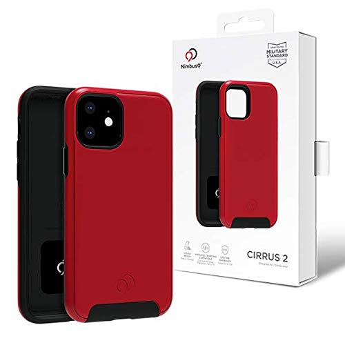 Nimbus9 Iphone 11 (6.1") Military Spec Cover With Drop Protection Cirrus 2 Case Crimson