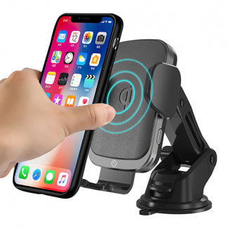 Tekya Autotek Wireless Qi Charging 3-N-1 Mount Black