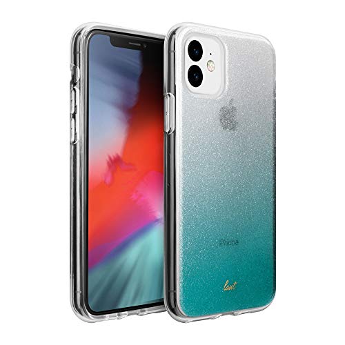 Laut | Ombre Sparkle For Iphone 11 |Glitter & Semi Translucent Design | Color Fade | Shock Resistant | Qi Wireless Charger Compatible • Mint