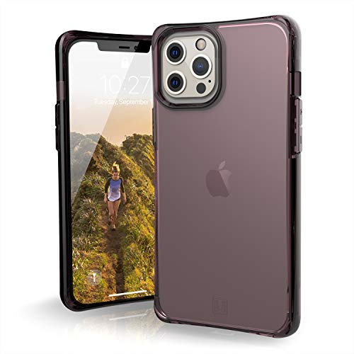 Urban Armor Gear [U] By Uag Designed For Iphone 12 Pro Max Case [6.7-Inch Screen] Mouve Rugged Lightweight Slim Shockproof Transparent Protective Phone Cover, Matte Aubergine