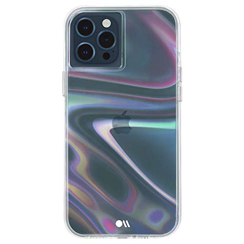 Case-Mate Soap Bubble Transparent Case For Apple Iphone 12 Pro Max Iridescent