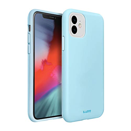 Laut | Huex Pastels For Iphone 11 | Refreshing Pastel Colors | Air Frame Technology | 13ft./ 4m Impact Protection | Easy To Snap On & Off | Qi Wireless Charger Compatible • Baby Blue