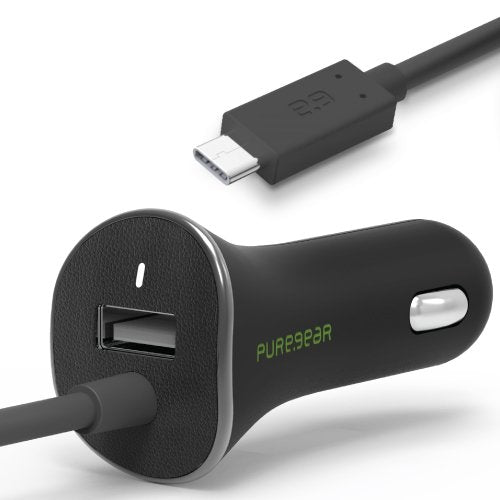 Pure Gear 10874vrp Usb-A To Usb-C Car Charger (Black)