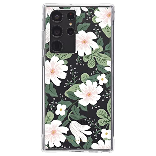 Rifle Paper Co. Samsung Galaxy S22 Ultra Case 6.8' 10ft Drop Protection, Fashionable Case For S22 Ultra, Scratch Resistant, Slim Fit, Enhanced Grip, Cute Phone Case, Willow