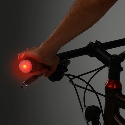 Nite Ize Griplit Led Bike Handlebar Grip Lights, Visibility + Safety Bike Light, 2 Pack, Red Led