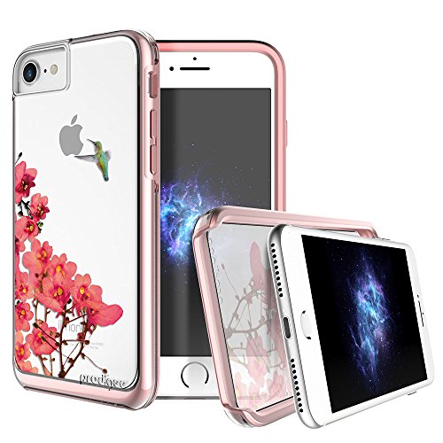 Prodigee [Show] Blosoom For Iphone 8 (2017) Iphone 7 (2016) & Iphone 6/6s (5.5") Protective Case Fashionable Slim Thin Pink Hummingbird Cherry