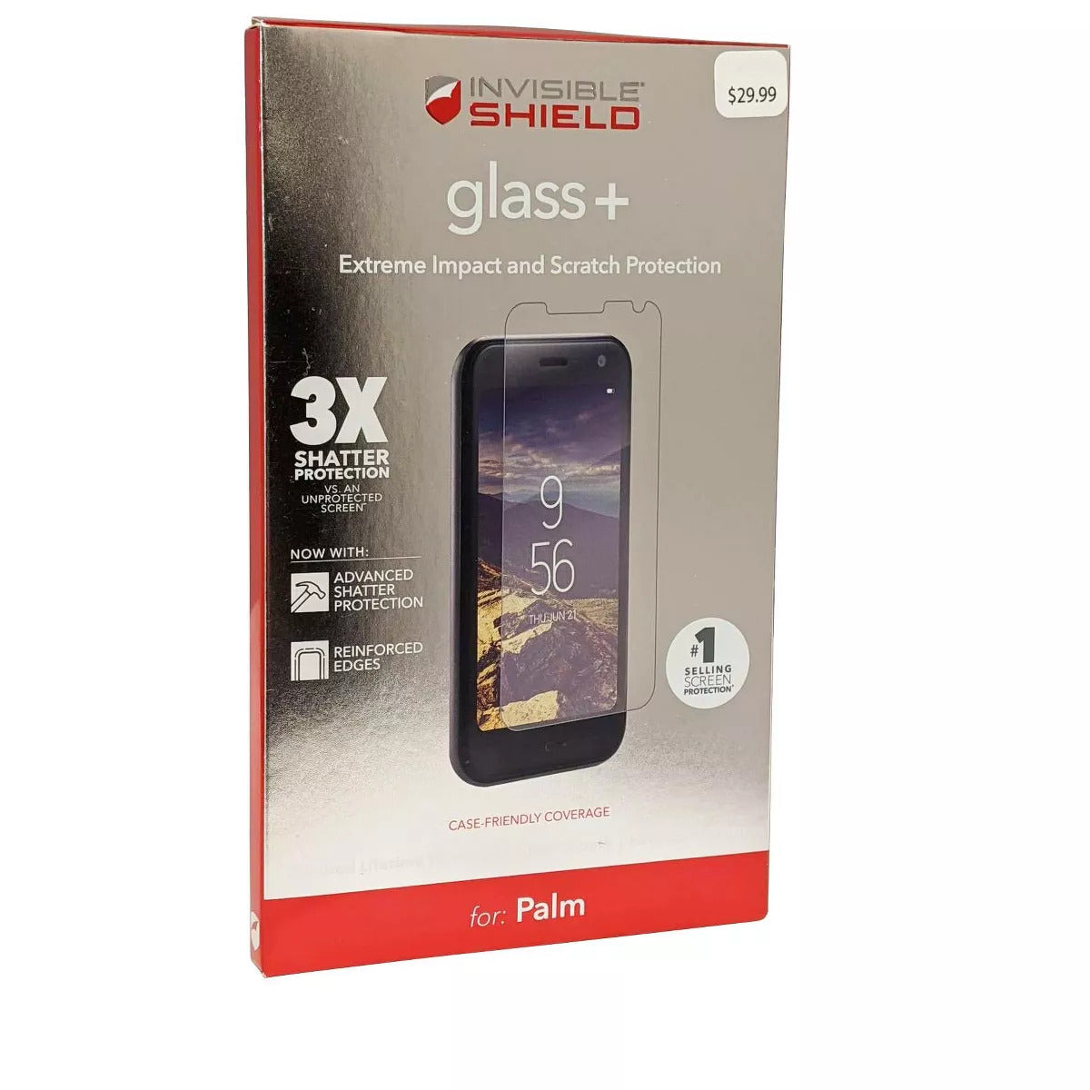 Zagg Screen Protector For Palm Companion Invisibleshield (Glass+) Tempered Glass Clear