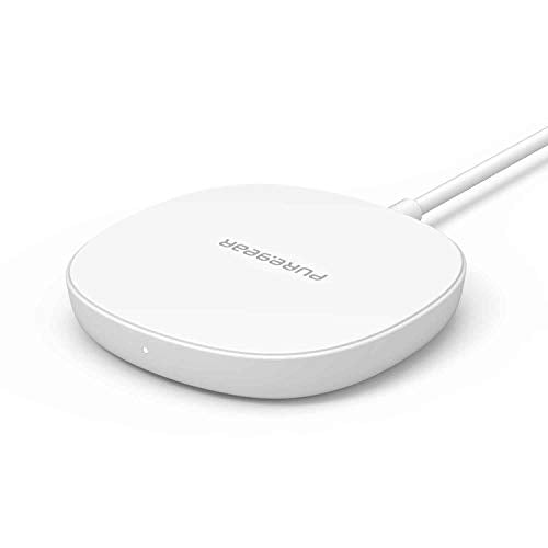 Puregear 15w Qi-Certified Fast Wireless Charging Pad For Iphone 12/12 Pro / 12 Pro Max / 12 Mini Compatible With Magsafe Case Fast Magnetic Wireless Charger, Airpods/Iphone 11, Galaxy S21 S20 & More