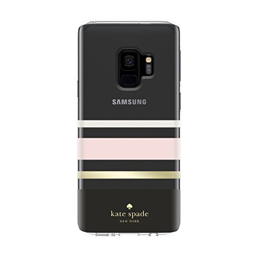 Kate Spade New York Protective Hardshell Case For Samsung Galaxy S9 Multi Charlotte Stripe Black / Cream / Blush / Gold