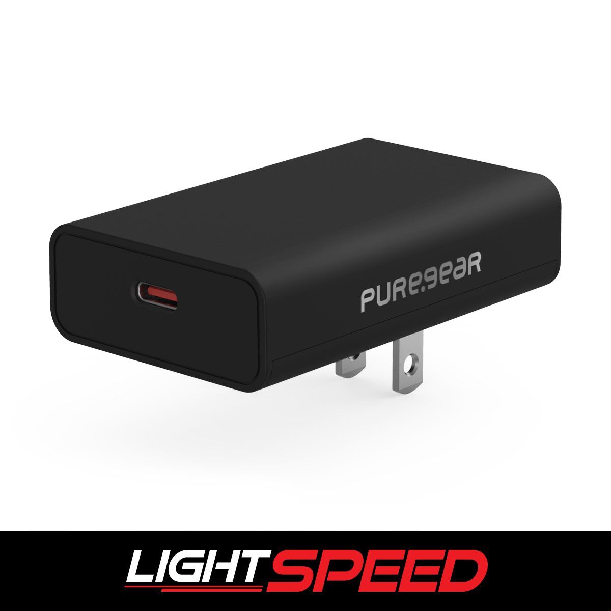 Pregear Lightspeed 18w Single Usb-C Pd Wall Charger Black