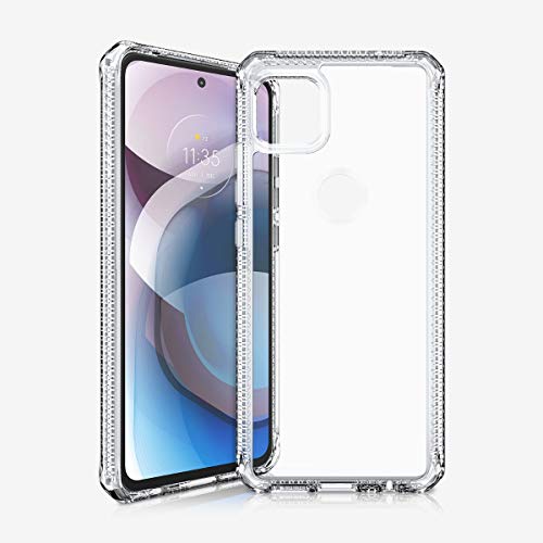 Itskins Hybrid Clear Protective Phone Case For Motorola Moto One 5g Ace 2021 Usa Version Transparent