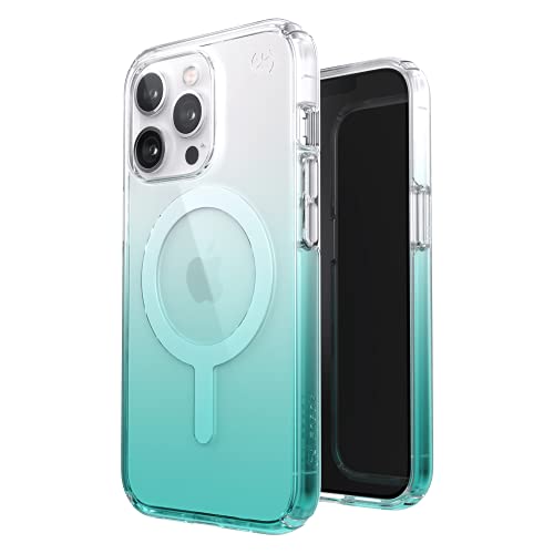 Speck Presidio Perfect Clear Case For Apple Iphone 14 Max Fantasy Teal Fade