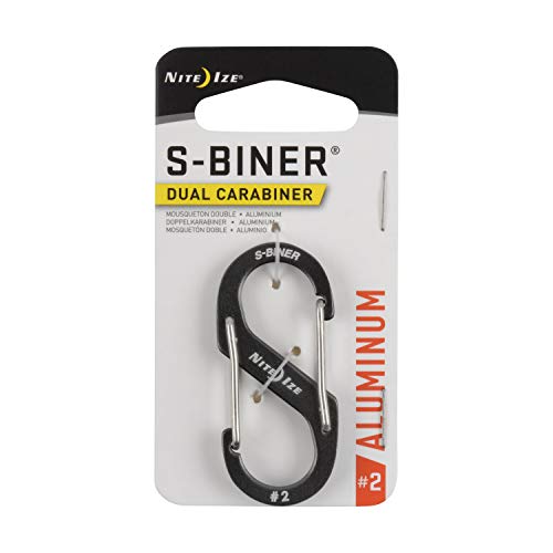 Nite Ize Sba2-09-R6 S-Biner Dual Carabiner, Size #2, Charcoal