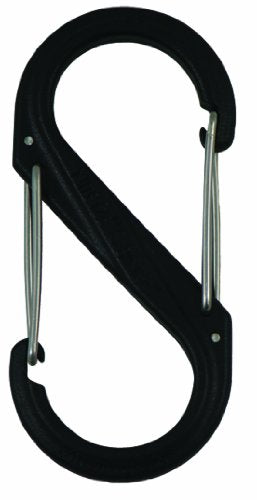 Nite Ize Sbp8-03-01 S-Biner Double Gated Plastic Carabiner, Size #8, Black