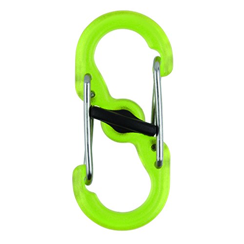 Nite Ize S-Biner Microlock Polycarbonate 2 Pack Lime