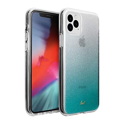 Laut | Ombre Sparkle For Iphone 11 Pro Max |Glitter & Semi Translucent Design | Color Fade | Shock Resistant | Qi Wireless Charger Compatible • Mint