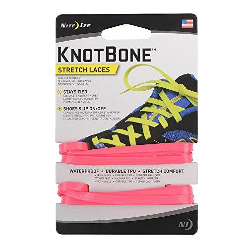 Nite Ize Knotbone Stretch Laces, Neon Pink