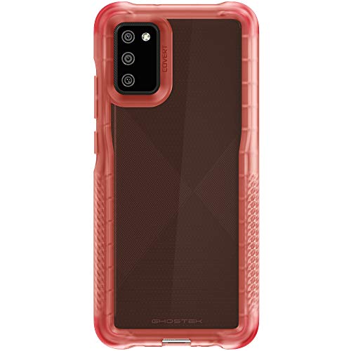 Ghostek Covert Samsung A02s Case With Clear Slim Fit Design And Anti-Slip Grip Bumper Premium Shockproof Protection Thin Protective Phone Covers Designed For 2021 Samsung Galaxy Ao2s (6.5 Inch) (Pink)