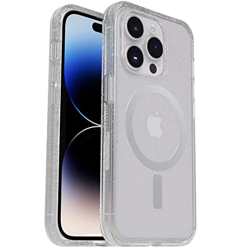 Otterbox Symmetry Series+ Clear Antimicrobial Case With Magsafe For Iphone 14 Pro (Only) Stardust (Clear/Glitter)