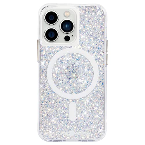 Case-Mate Iphone 13 Pro Case Twinkle Stardust Clear Glitter Sparkle Bumper Cover For Apple Iphone 13 Pro 6.1" With 10ft Drop Protection And Built-In Magsafe Compatibility