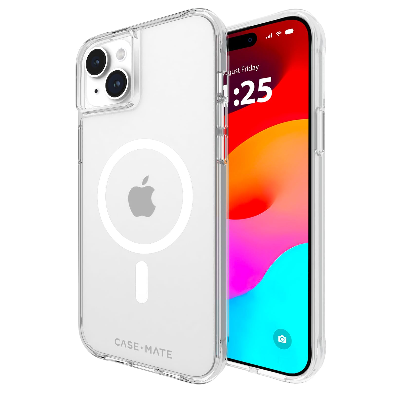 Case-Mate Tough Iphone 15 Plus Case Clear [12ft Drop Protection] [Compatible With Magsafe] Magnetic Phone Case For Iphone 15 Plus 6.7", Shockproof Cover With Anti Yellowing, Anti Scratch Technology