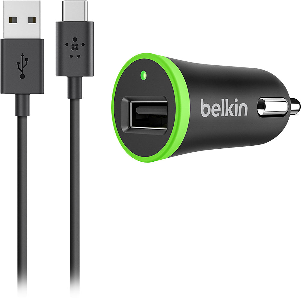 Belkin 6ft Usb C Cable Universal Car Charger 2.1a 10w