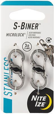 Nite Ize S-Biner Microlock Stainless Steel Stainless Steel